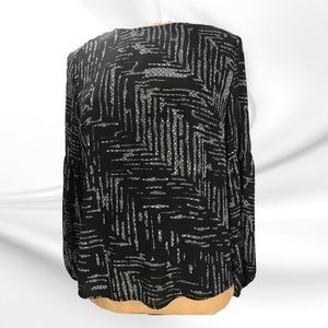 Geometric print blouse